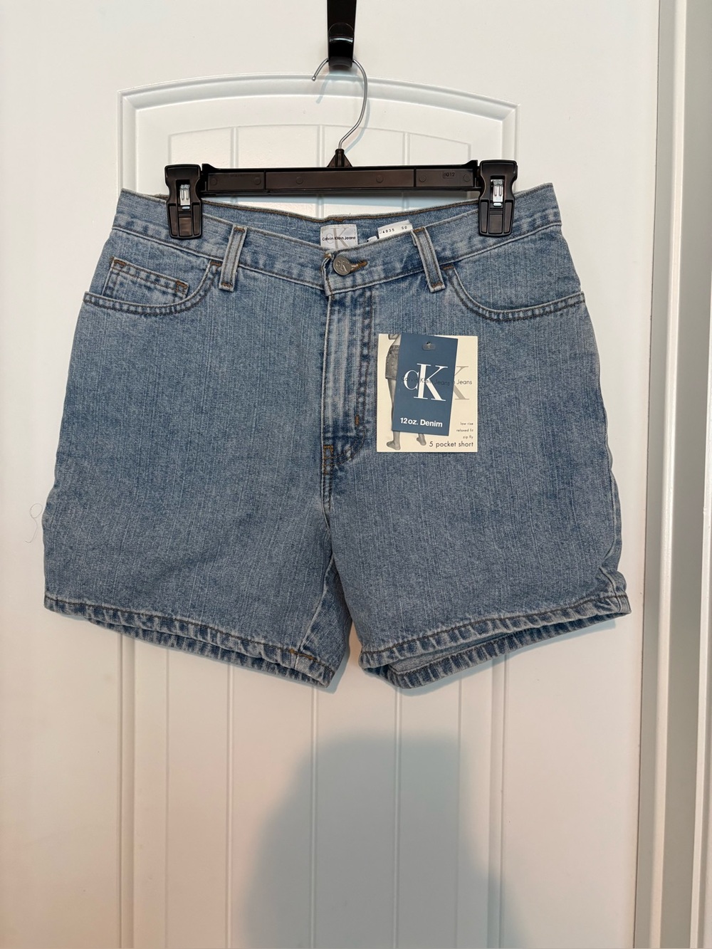 Calvin Klein Classic Light Blue Denim High-Rise Shorts
